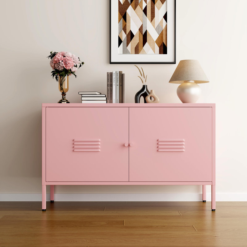 Armoire de rangement en métal pour chambre à coucher, salon, maison, hôtel, bureau, garage, 2 niveaux, tablette amovible