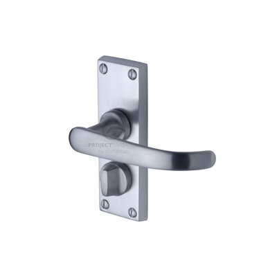 Heritage Brass Project Hardware Door Handle for Privacy Set Avon Short Design
