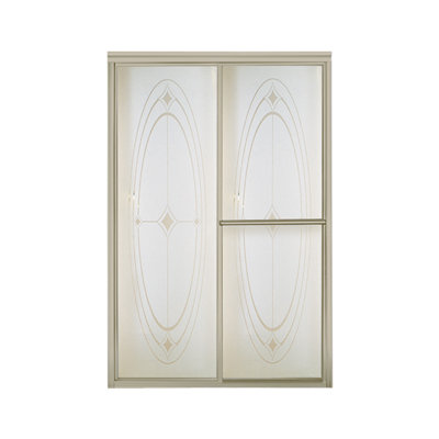 Deluxe - W x 70'' H Bypass Door Framed Shower Door with