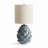 Landover Carciofo Artichoke-Form Hand-Finished Ceramic Table Lamp with Linen Shade in Blue-215175874-215175877