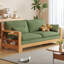 Canapé-lit modulaire en polyester vert avec rangement