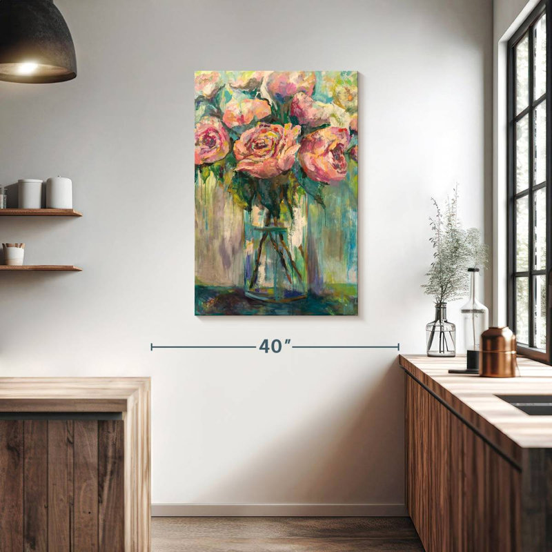 Harnek Peony Play, 39" H x 26" W