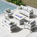 White Frame/Light Gray Cushion