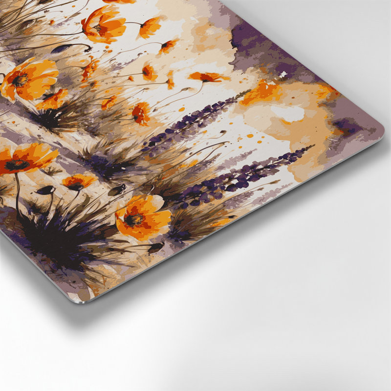 «Southwestern Plants Desert Wildflower 164», art mural en métal beige, H 288 po x l 432 po x P 0,05 po
