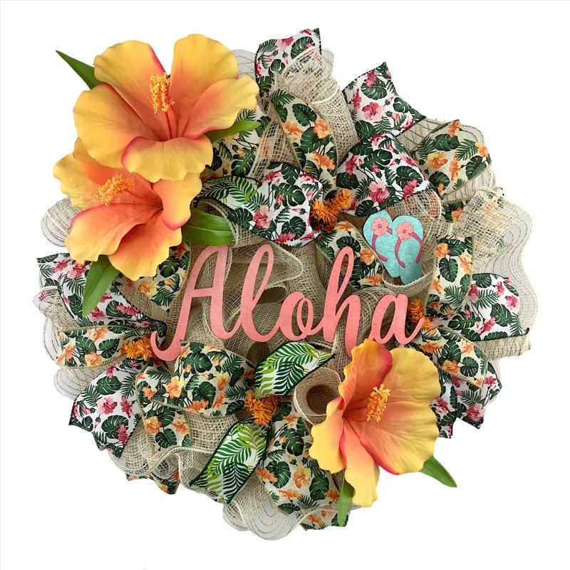 Couronne en maille 18 po Aloha