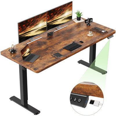 Electric Standing Desk Height Adjustable Desk Sit Stand Desk With Time Reminder Stand up Desk 2 Memory Setting Electric Desk 