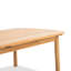 Table basse de patio ovale en bois massif