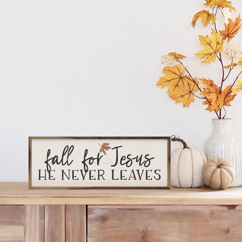 Fall for Jesus Leaf - horizontal, L 48 po x H 16 po