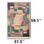 Tapis multicolore d'inspiration art déco