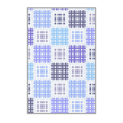 Stylish Woven Carpet (3.9 x 4.0 ft), 100% Polyester, Pile Height: 0.3 in | Antibacterial & Non-Slip Underside, 3D Digital Printing | Machine Washable, Perfect for Home Décor, Living Room & Bedroom Use
