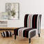 Fauteuil de chambre rembourré à motifs noir et blanc