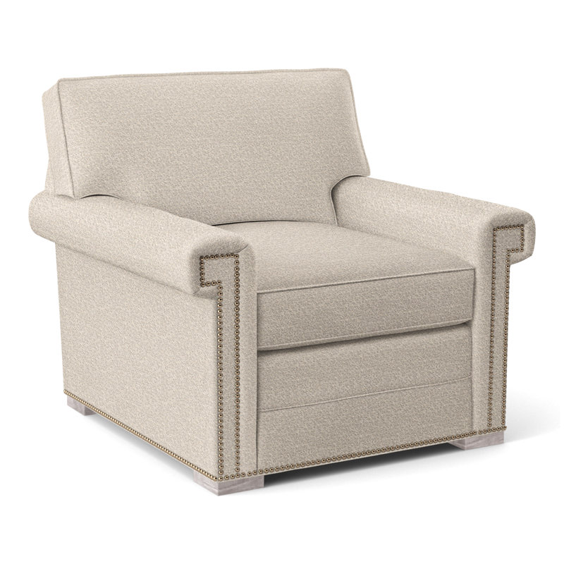Fauteuil 36 po Davidson, Oui, Nadia vapeur, Gris tourterelle