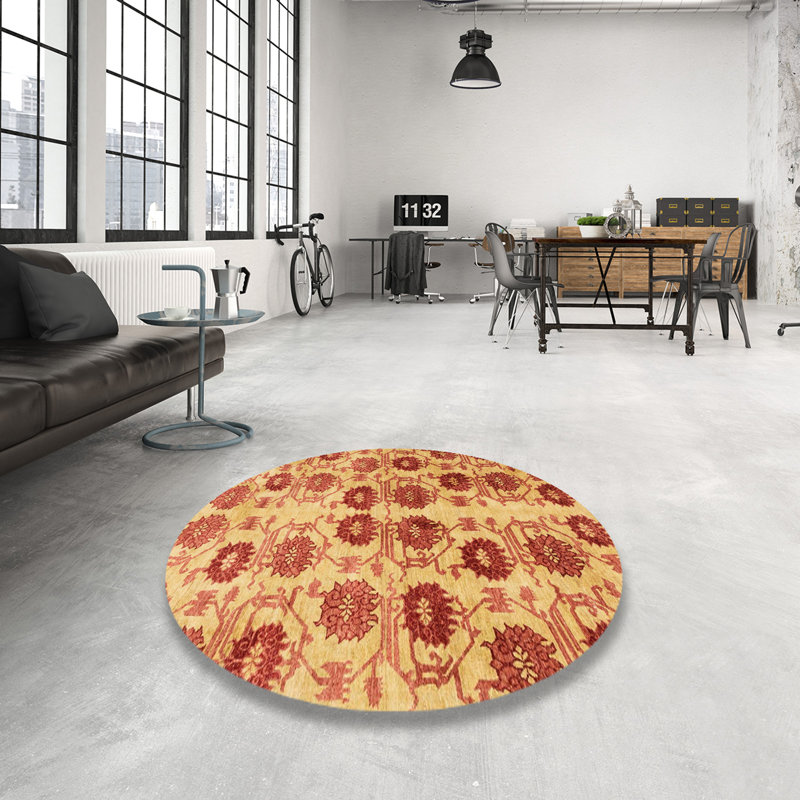 Abstract Indoor Rug, Round 5'