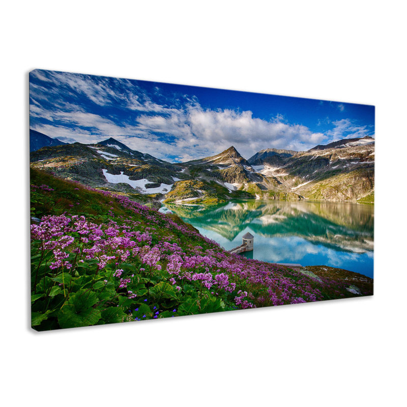 Mountain View Lake - Wrapped Canvas Print, 76cm H x 127cm W x 3.2cm D