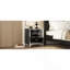 Table de chevet élégante avec poignée en métal, table de chevet avec miroir et 2 tiroirs pour la chambre à coucher et le salon-7634711