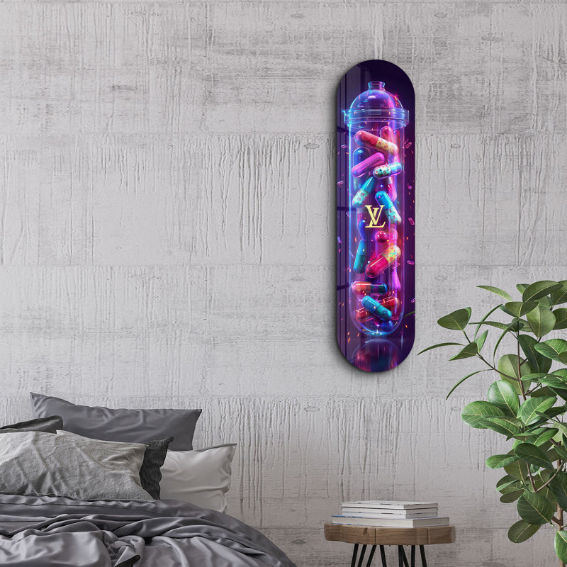 Peinture décorative en verre trempé