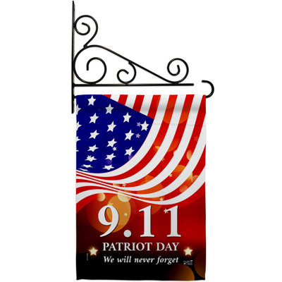 Double Sided 18.5'' H x 13'' W Polyester Flag Set
