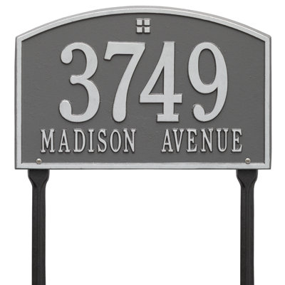 Cape Charles 2-Line Lawn Address Sign