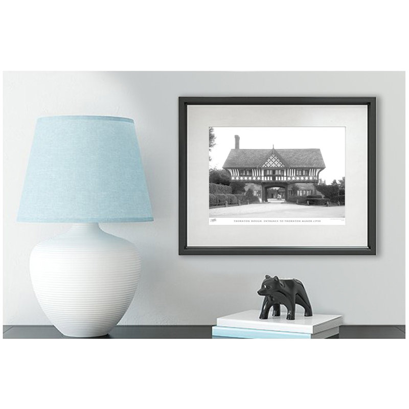 Thornton Hough, Entrance To Thornton Manor C1950 by Francis Frith - Single Picture Frame Print, 40cm H x 50cm W x 2.3cm D