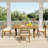 4 - Person Acacia Wood Patio Dining Set With Rectangular Table-711614506