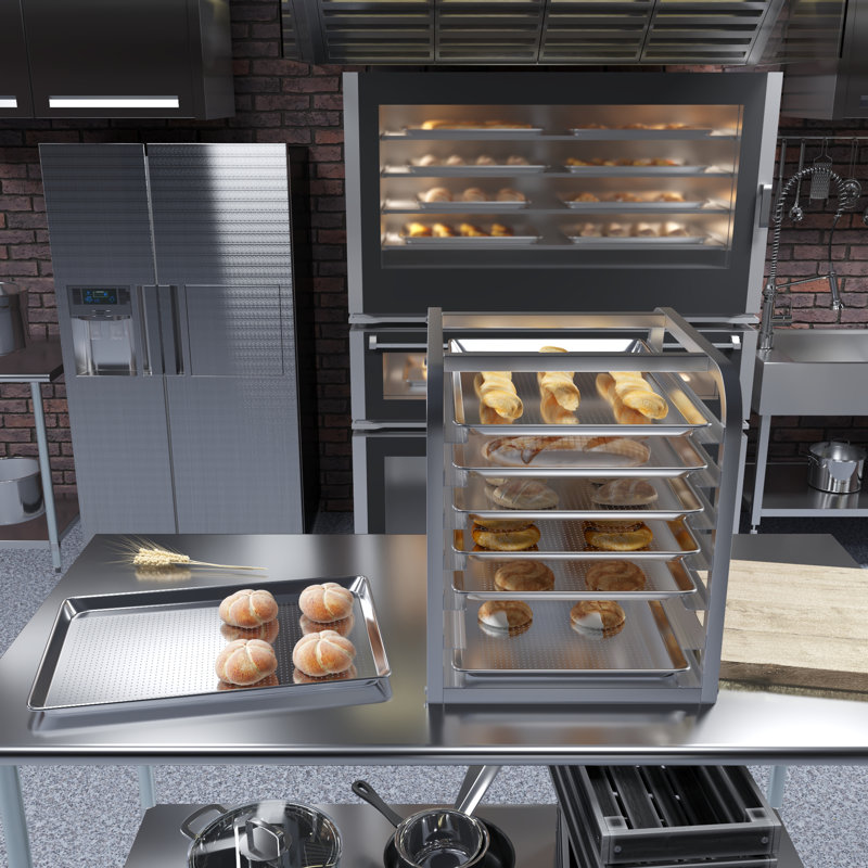 Pack Of 12 | 18 in. x 26 in. Full Size Perforated Aluminum Bun / Sheet Pan | Ideal For Baking, Roasting, Cooling, Prepping, Or Storing – A Must-have In Restaurants, Bakeries, And Busy Kitchens.