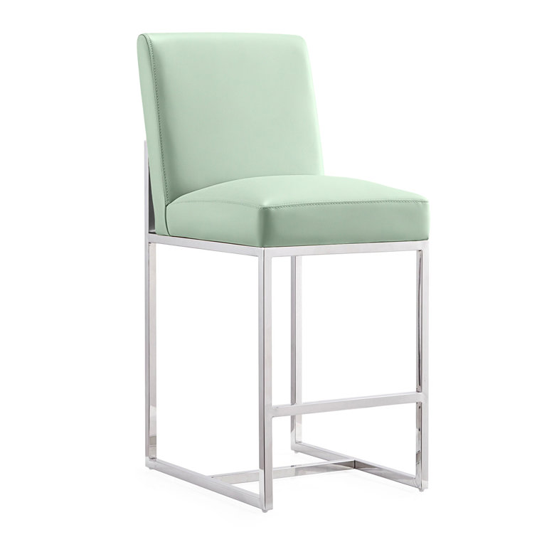 Element Upholstered Counter Stool with Metal Frame