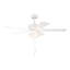 Ventilateur de plafond transitionnel intérieur / extérieur blanc mat 52 po avec trois ampoules DEL 3000K Gallant II-2023017341-2023017337