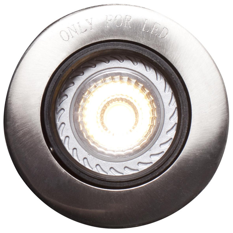 Mixit 8.5cm Recessed Lighting Kit, Brushed Steel