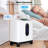 Household 2‑in‑1 Oxygen Concentrator, 1‑8L/min Adjustable Flow Oxygen Generator Quiet Home Oxygen Machine with Wheels&Full Accessory Pack for Home Care