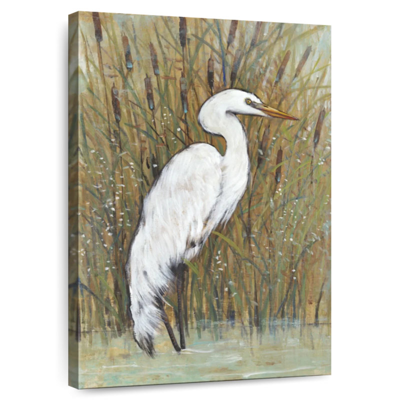 Brampt White Egret I, 36" H x 24" W