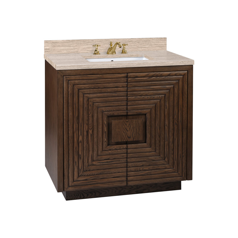Meuble-lavabo rectangulaire 38 "avec lavabo encastré Morombe