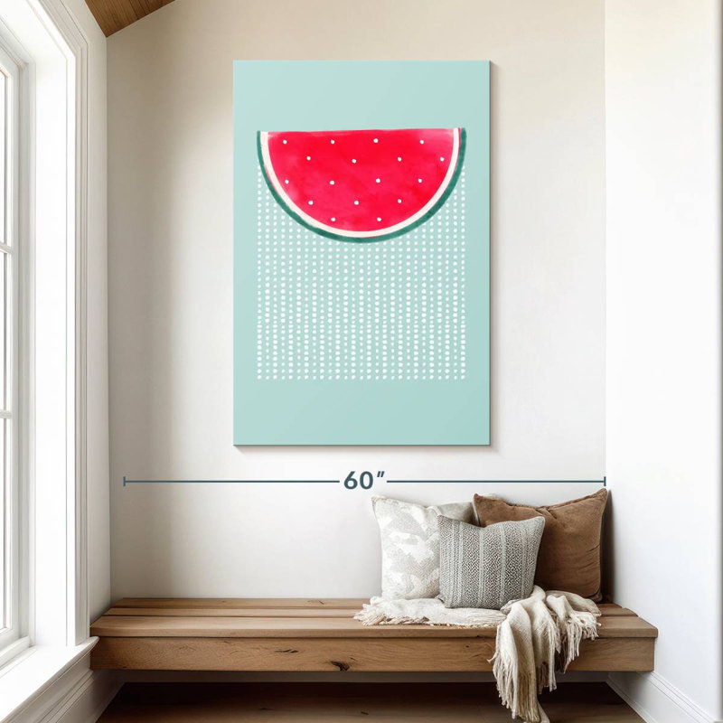 Yarlin Watermelon Rain, 48" H x 32" W