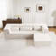 Canapé surdimensionné à quatre places avec coussins décoratifs sans coussin d'assemblage-129688916