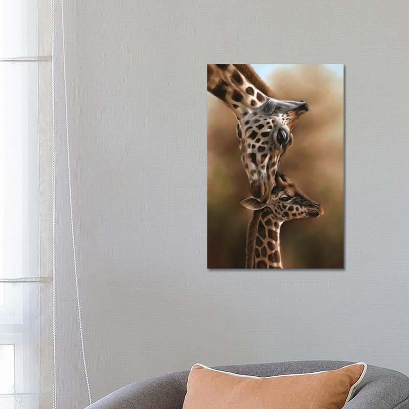 Giraffes by Richard Macwee - Wrapped Canvas Gallery-Wrapped Canvas Giclée, 66.04 cm H x 45.72 cm W x 1.91 cm D