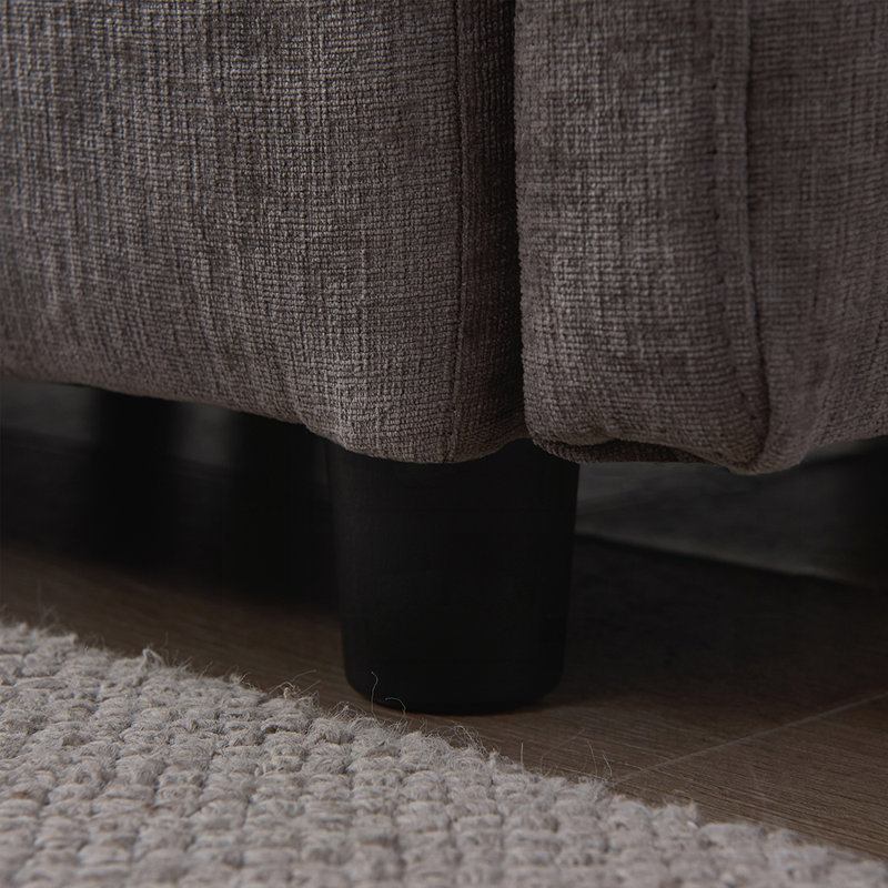 Canapé modulaire classique avec repose-pieds, tissu en chenille doux, sièges confortables et assemblage facile pour les salons confortables