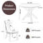 Ensemble de table et chaises de cuisine rondes pour 4-823902059-823902069