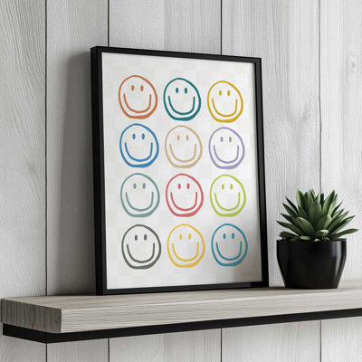 Smiley Faces by Lisa Larson Art Print