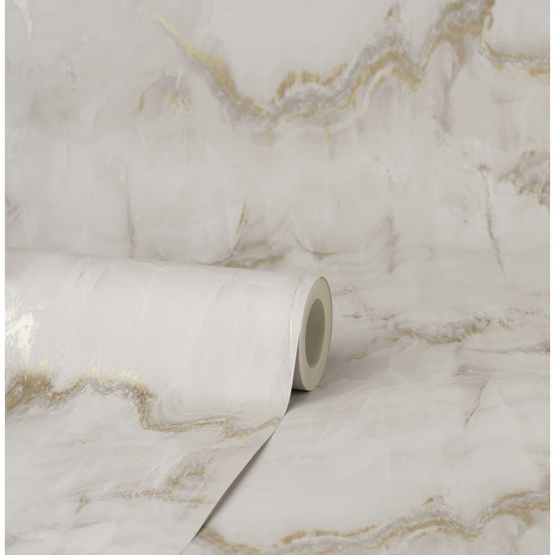 Callum 10.05m x 55cm Semi-Gloss Wallpaper Roll, Brown