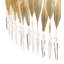 Lustre tambour unique à 18 lumières avec accents de cristal