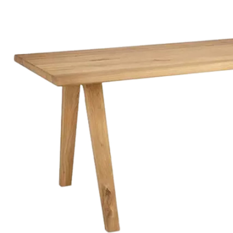 Khaiya Ash Solid Wood Dining Table, 31.5" W x 70.87" L