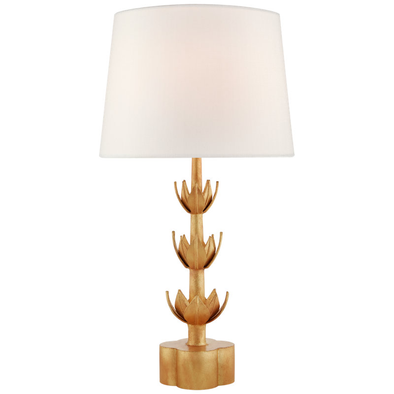 Julie Neill Alberto Large Triple Table Lamp, Antique Gold