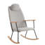 Chaise berçante avec matériaux - gris, ergonomique et gris, design polyvalent pour un usage domestique-300389432