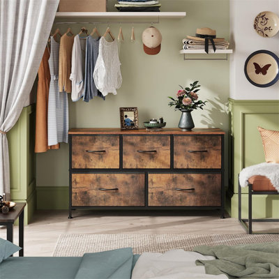 Commode en tissu 5 tiroirs