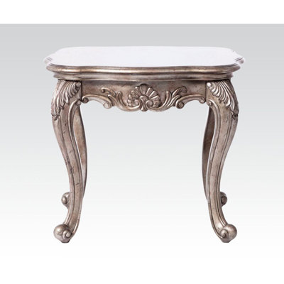 Tierone End Table W/Marble Top