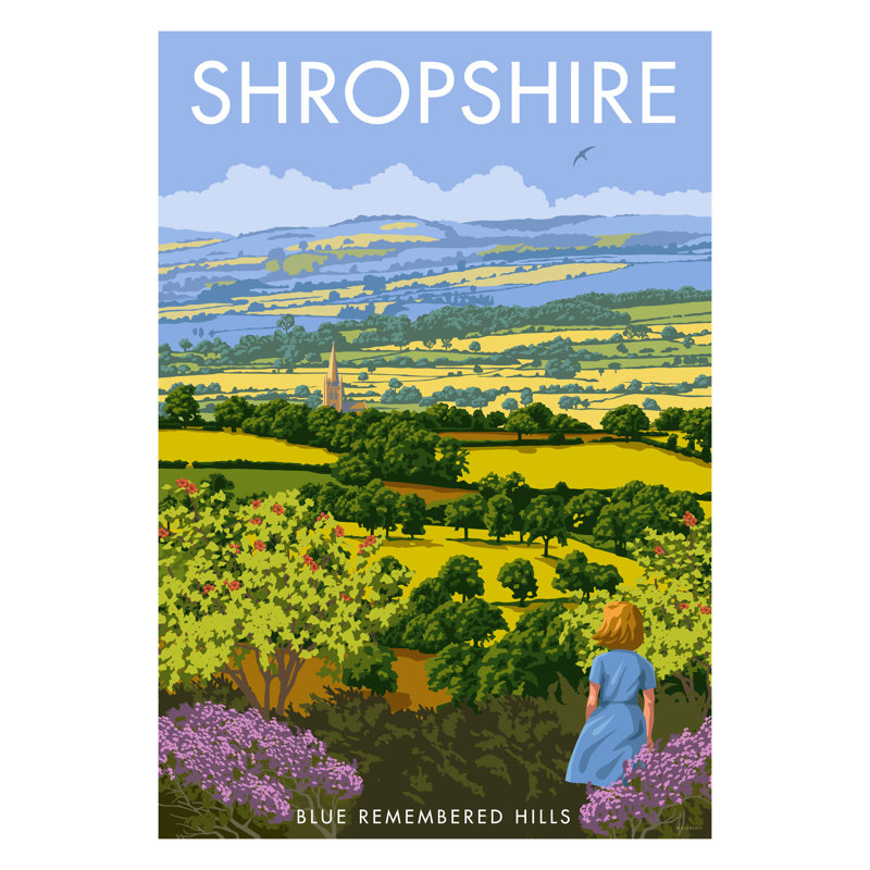 Shropshire by Stephen Millership - Print, No Frame, 40cm H x 30cm W x 1cm D