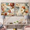 Rustic Victorian Brocade Pattern - Floral Square Collage Set Of 2