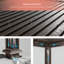 Pergola à persiennes en métal avec DEL solaire-105653510