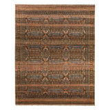 Jaipur Living Leone LIB13 Handknotted Medallion Pink and Blue Area Rug (5'6"x8')