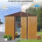 8x4 Metal Outdoor Storage Shed Coffee