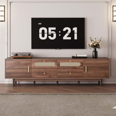 76" TV Stand With Drawers For Living Room/Bedroom